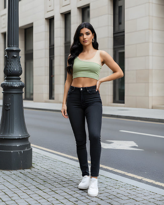 Two Tone Sports Bra