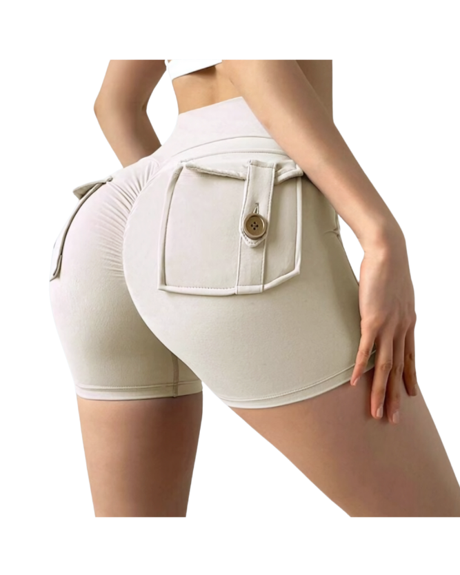 Active Shorts With Back Pockets