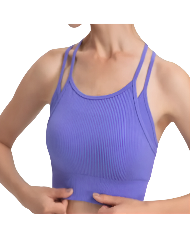 Double Spaghetti Strap Sports Bra