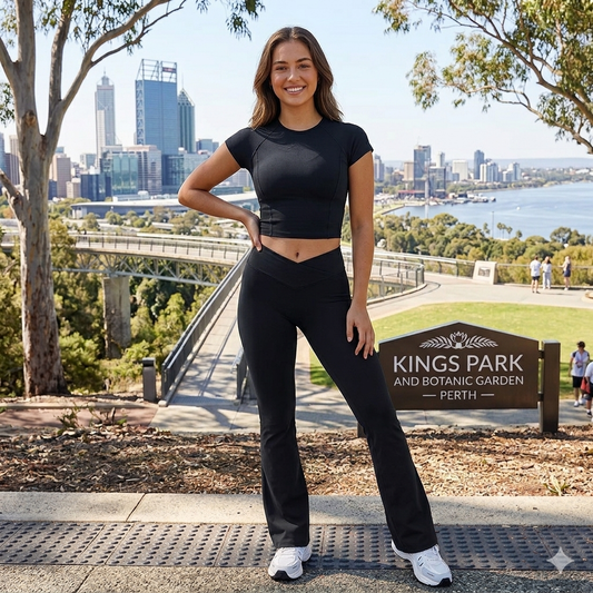 Suede Valen Flared Leggings