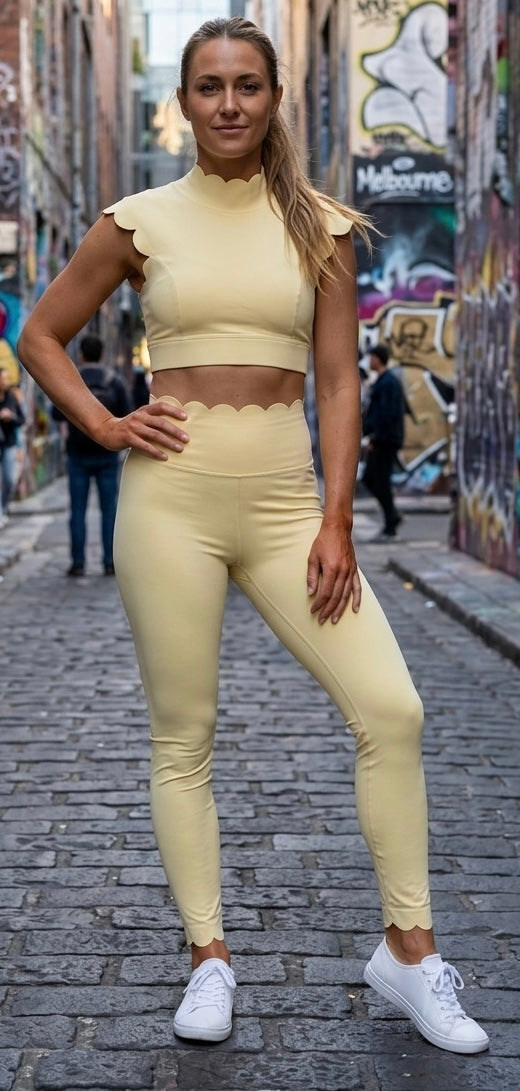 Aura Crest Cap Sleeve Top