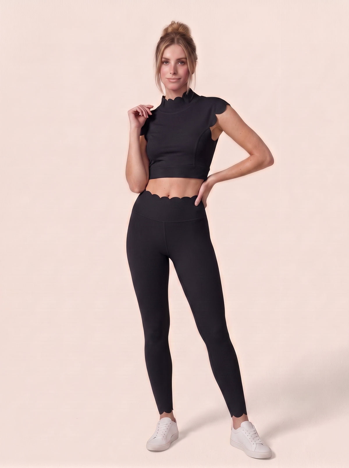 Aura Crest Cap Sleeve Top