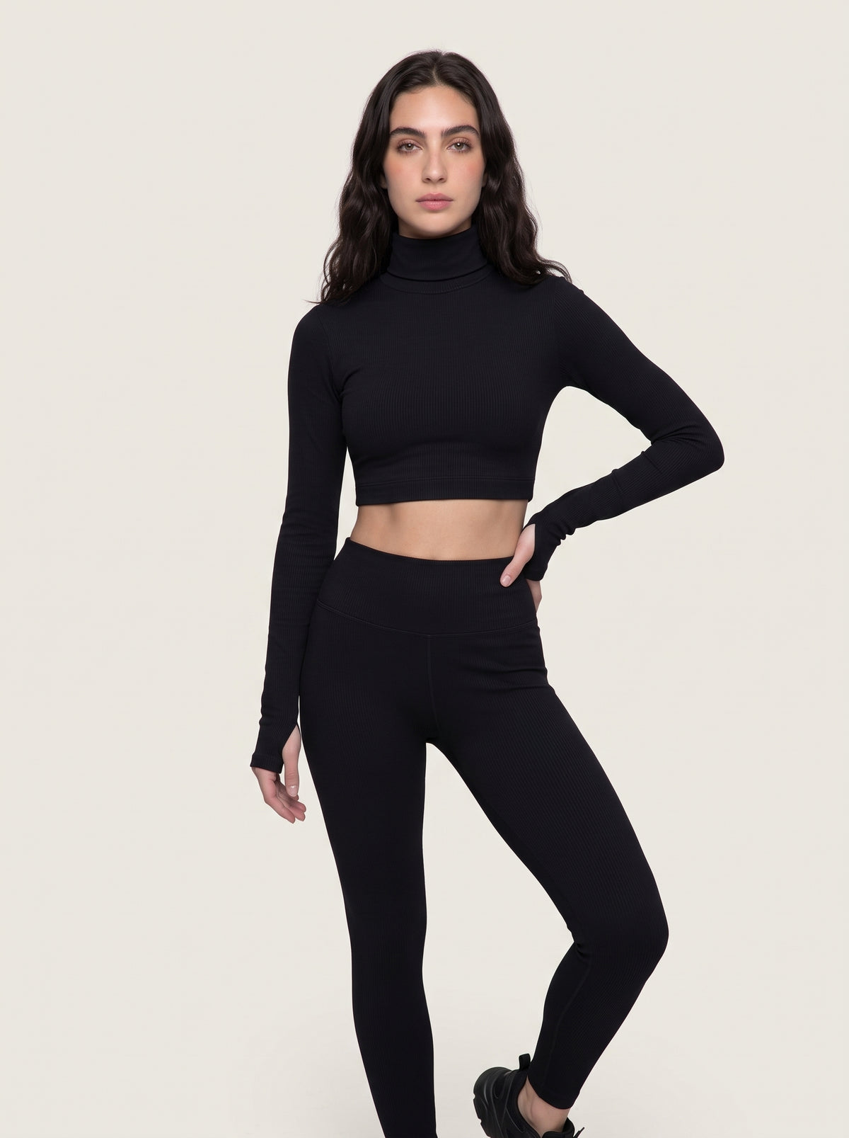 Suede Scoop Neck Crop Top