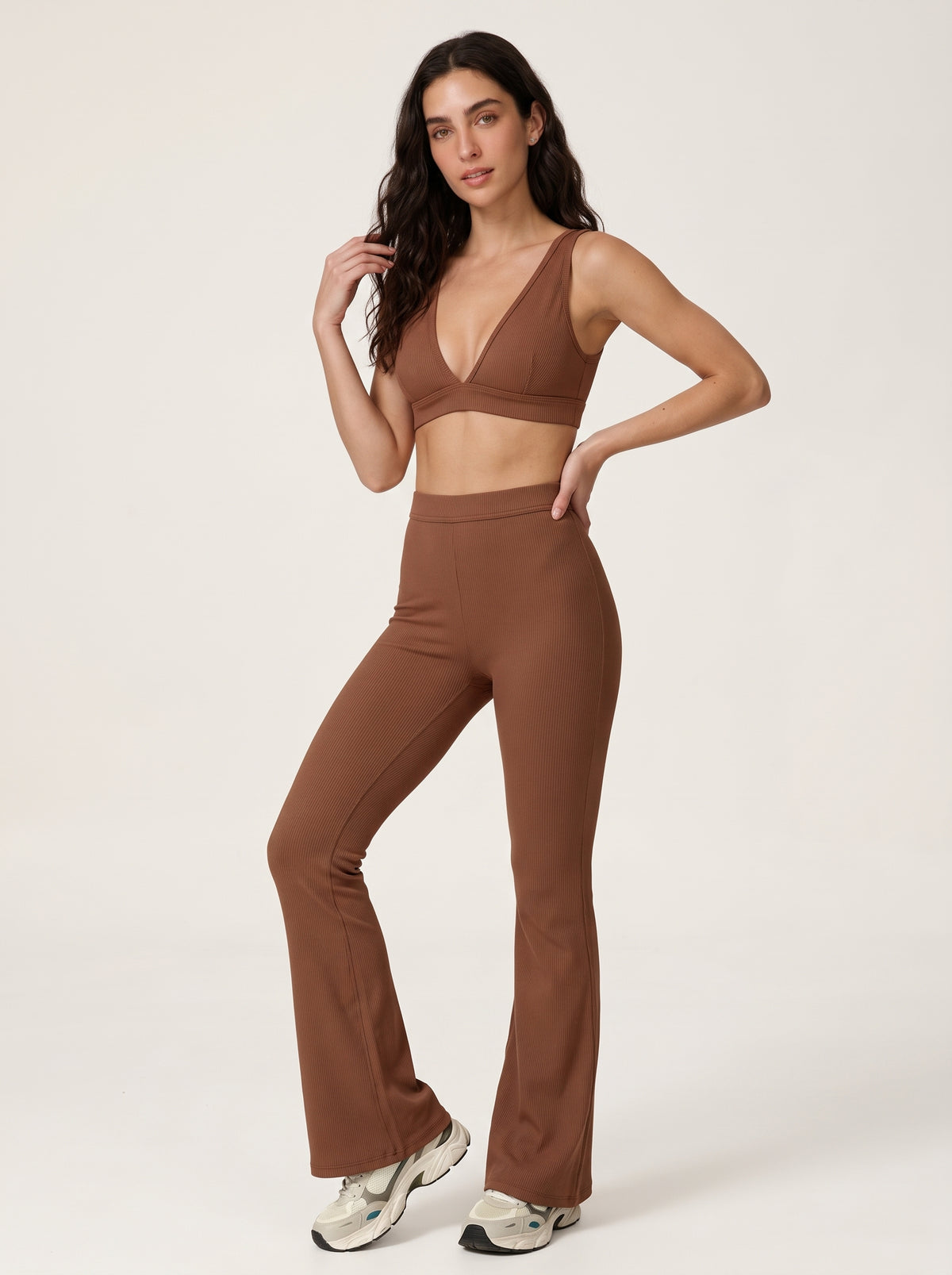 Suede Essence Flared Leggings