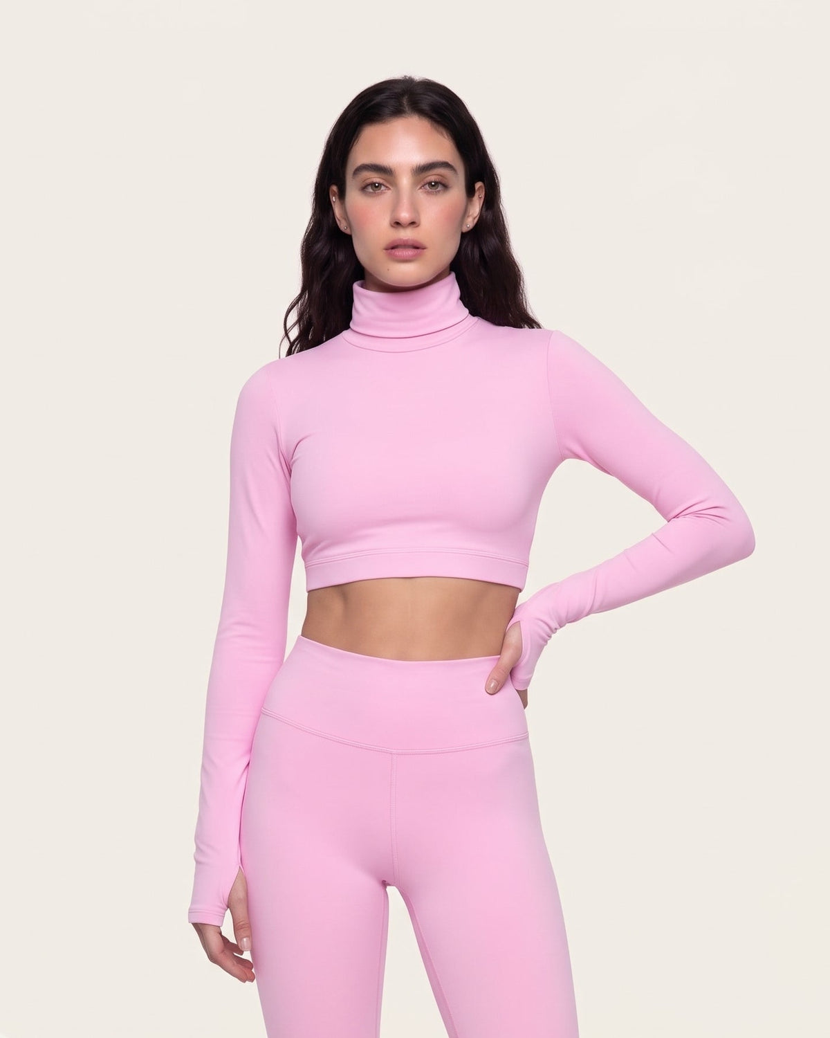 Suede Scoop Neck Crop Top