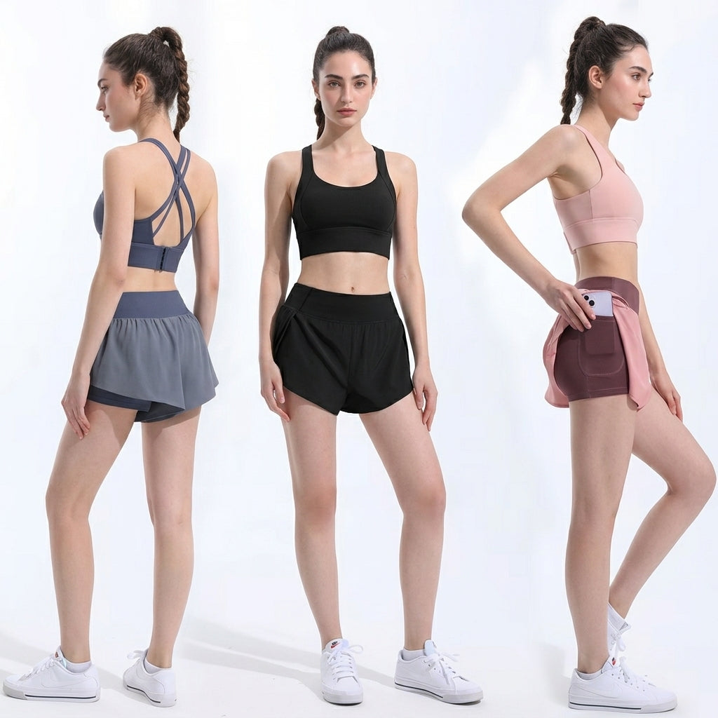 BB Sports Bra and Running Shorts Set