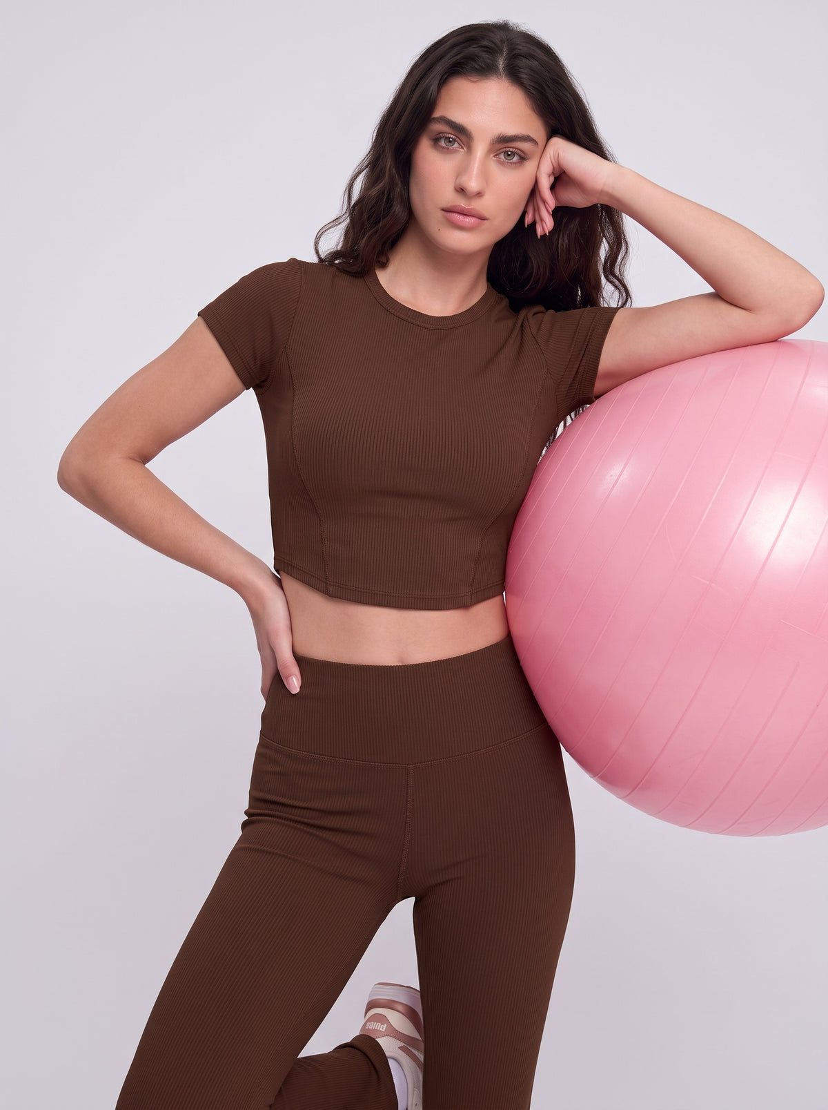Short Sleeve Fitted Crop Top